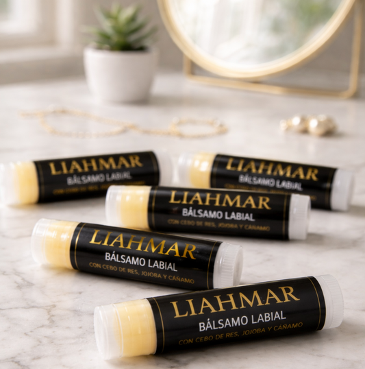 Bálsamo Labial
Con cebo de res, jojoba y cáñamo